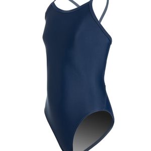 iswim  size 32 navy blue one piece swimsuit suit
